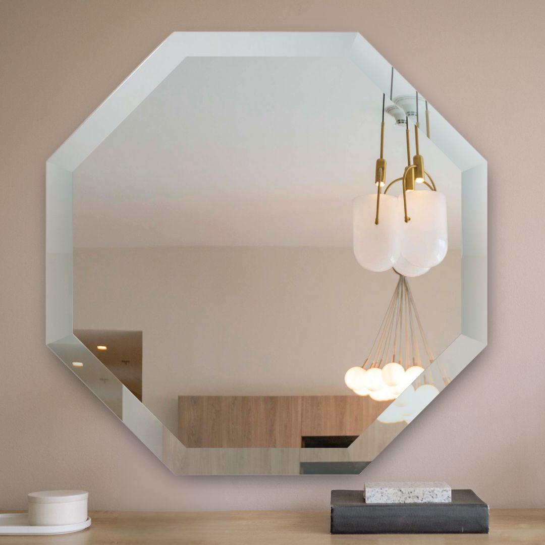Rimless mirror sales